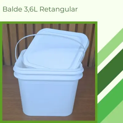 Balde 3,6L retangular